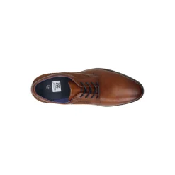 Atelier Julien Geklede veterschoen Cognac