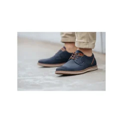 Atelier Julien Geklede veterschoen Blauw