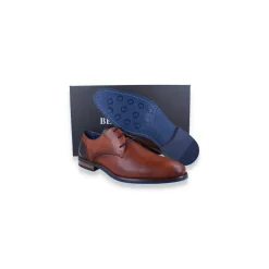 Berkelmans Geklede veterschoen Cognac