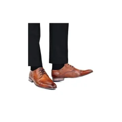 Bugatti Geklede veterschoen Cognac