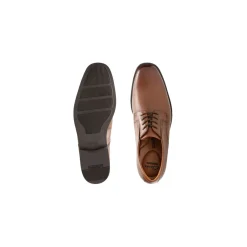 Clarks Geklede veterschoen Cognac