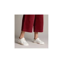 Clarks Lage sneaker Wit