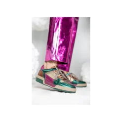 Dwrs Lage sneaker Groen