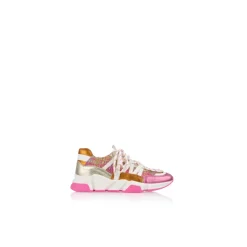 Dwrs Lage sneaker Roze