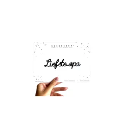 Goegezegd Wenskaart Zwart