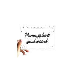 Goegezegd Wenskaart Zwart