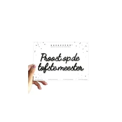 Goegezegd Wenskaart Zwart