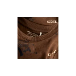 Minymo T-shirt lange mouw Bruin