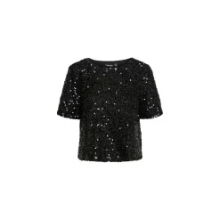 Pieces T-shirt Zwart