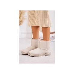 Selected By La.ra Boots / enkellaars Beige