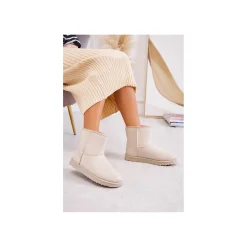 Selected By La.ra Boots / enkellaars Beige