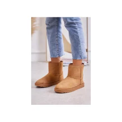 Selected By La.ra Boots / enkellaars Camel