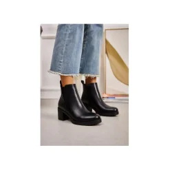 Selected By La.ra Boots / enkellaars Zwart