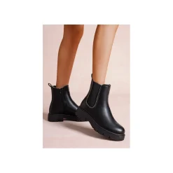 Selected By La.ra Boots / enkellaars Zwart