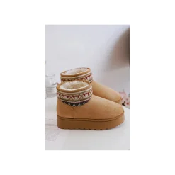 Selected By La.ra Boots / enkellaars Camel