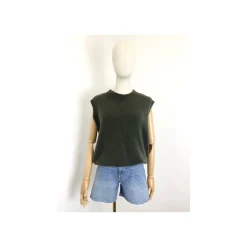 Selected By La.ra Debardeur Kaki