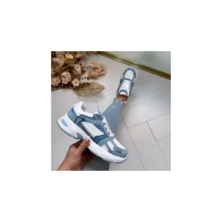 Selected By La.ra Lage sneaker Blauw