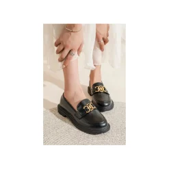 Selected By La.ra Mocassin Zwart