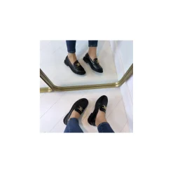 Selected By La.ra Mocassin Zwart