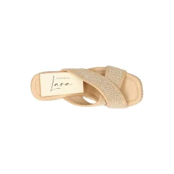 Selected By La.ra Muiltje met hak Beige