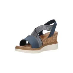 Selected By La.ra Sandaal Blauw