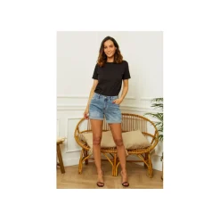 Selected By La.ra Short Blauw