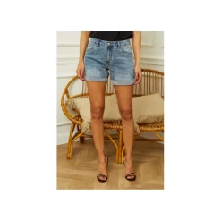 Selected By La.ra Short Blauw