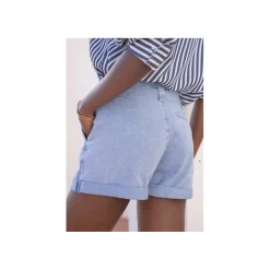 Selected By La.ra Short Blauw