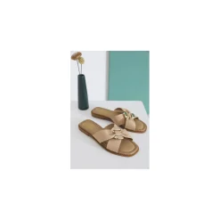 Selected By La.ra Slipper Taupe