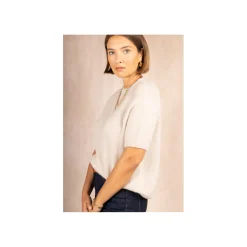 Selected By La.ra T-shirt Beige