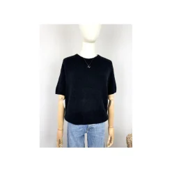 Selected By La.ra T-shirt Zwart